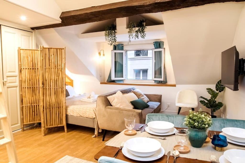 Spacious Studio In Paris Hyper Center - Smart Tv & Wifi - 4P Eksteriør billede